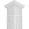 Ekena Millwork Craftsman Classic Square Non-Tapered Hastings Fretwork Column w/ Tuscan Capital & Tuscan Base CC0809ENHASTUTU - alternate 2